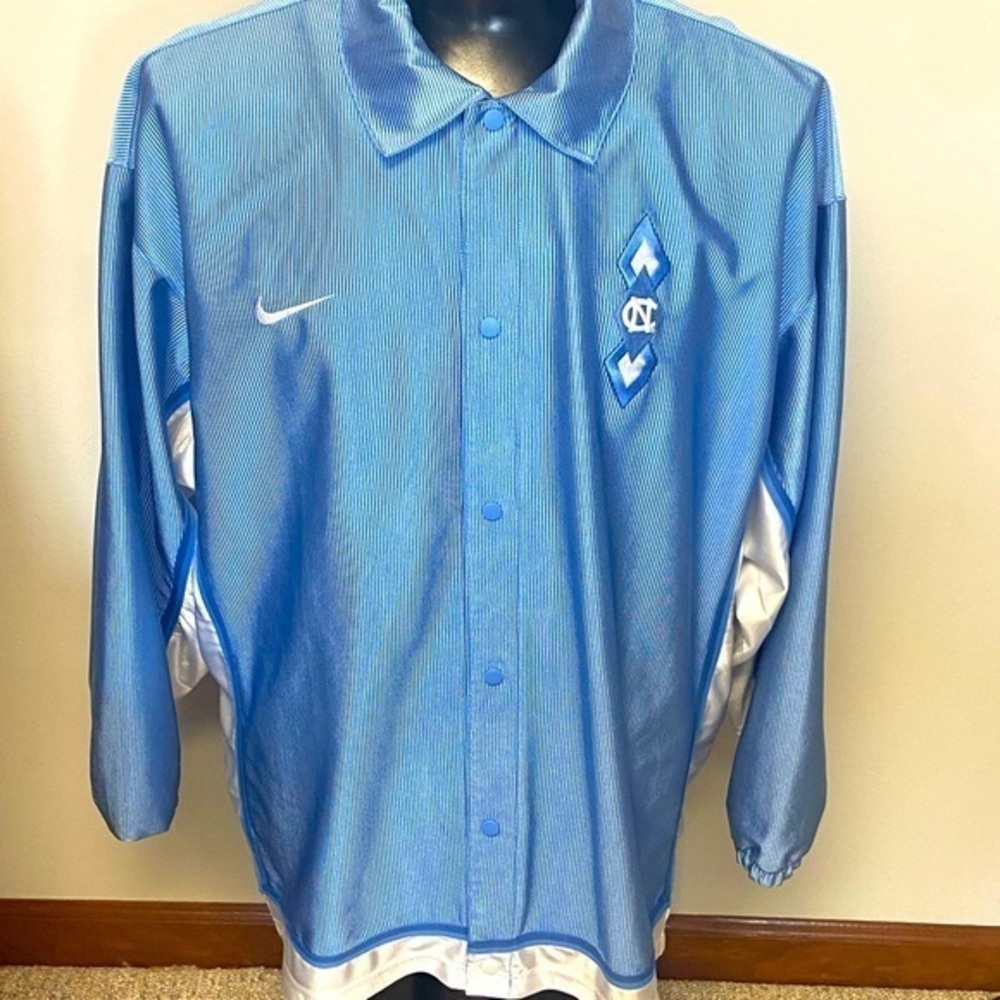 Vintage Nike Snap Jacket Men’s XXL Blue North Carolina Basketball Warm Up GREAT